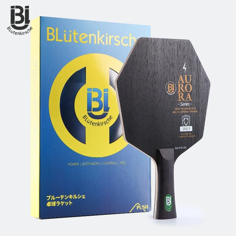 

Blutenkirsche AURORA SHIELD Cybershape Carbon Table Tennis Blade Cyber Shape Racket Offensive Hexagonal Ping Pong Bat Paddle