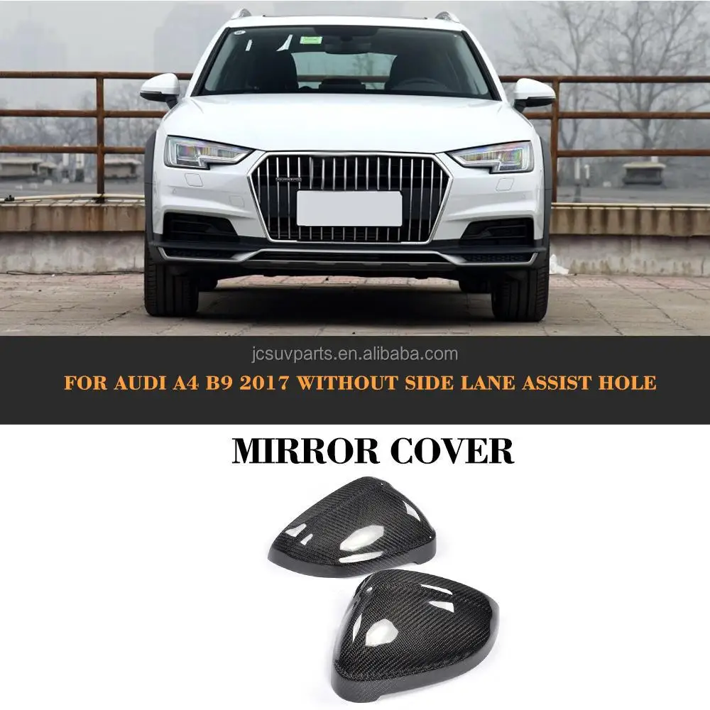 Carbon Fiber A4 Car Rearview Mirror Covers for AudA4 S4 B9 A5 S5 Avant Allroad Quattro 2017-2019