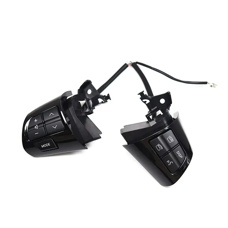 

Кнопка управления аудиосистемой на руле A57E, переключатель круиз-контроля, запчасти и аксессуары для Toyota Corolla / Wish / Altis 2010-2013, ярко-черный цвет