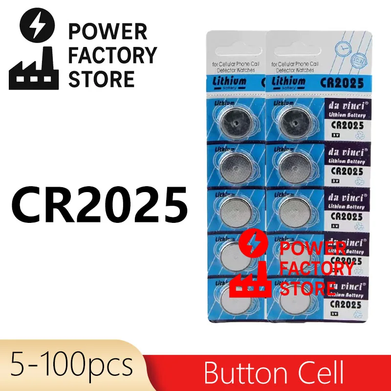 

Литиевые батарейки-таблетки CR2025 3В для часов, брелоков, пультов, калькуляторов, игрушек – DL2025, BR2025, LM2025, ECR2025