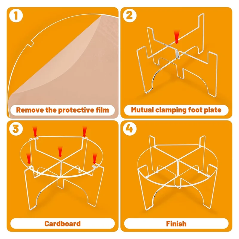 Drank Sap Pot Ondersteuning Stand Gebak Cupcakes Opbergrek Plank Organisator Keukengerei-[A002]