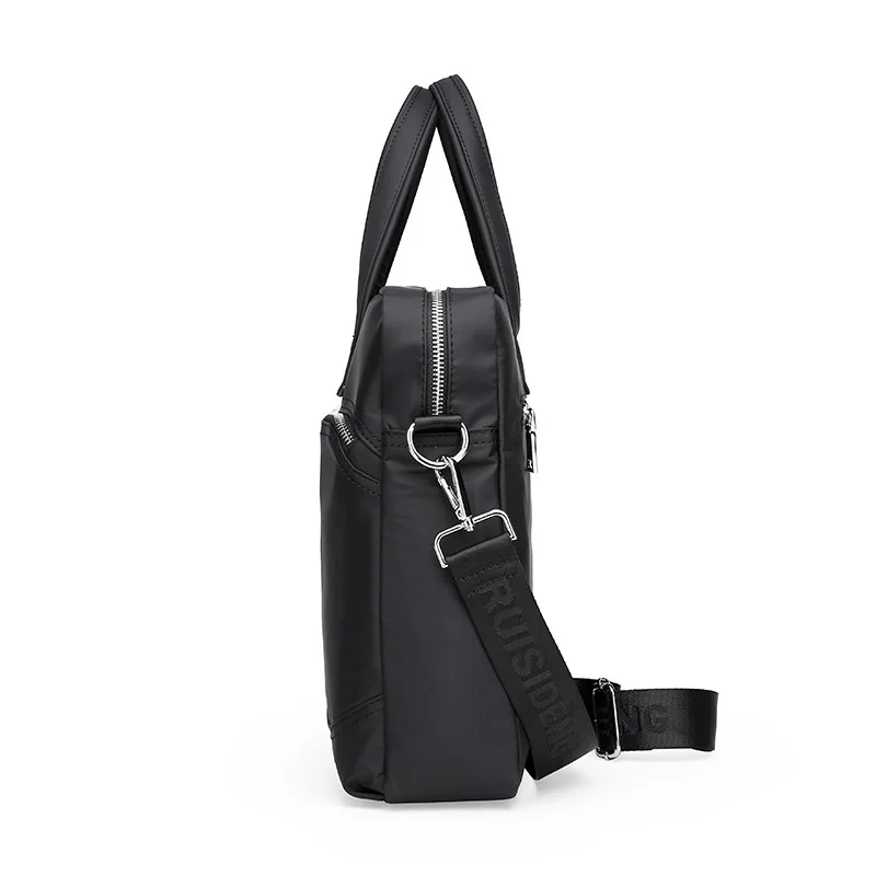 กระเป๋าเอกสารผู้ชายสุดหรูอเนกประสงค์ ทำจากไนลอน กระเป๋าทำงานเรียบง่าย ความจุขนาดใหญ่ สะพายไหล่เดียว ใช้เป็นกระเป๋าถือสำหรับนักธุรกิจหรือกระเป๋าสะพายข้าง