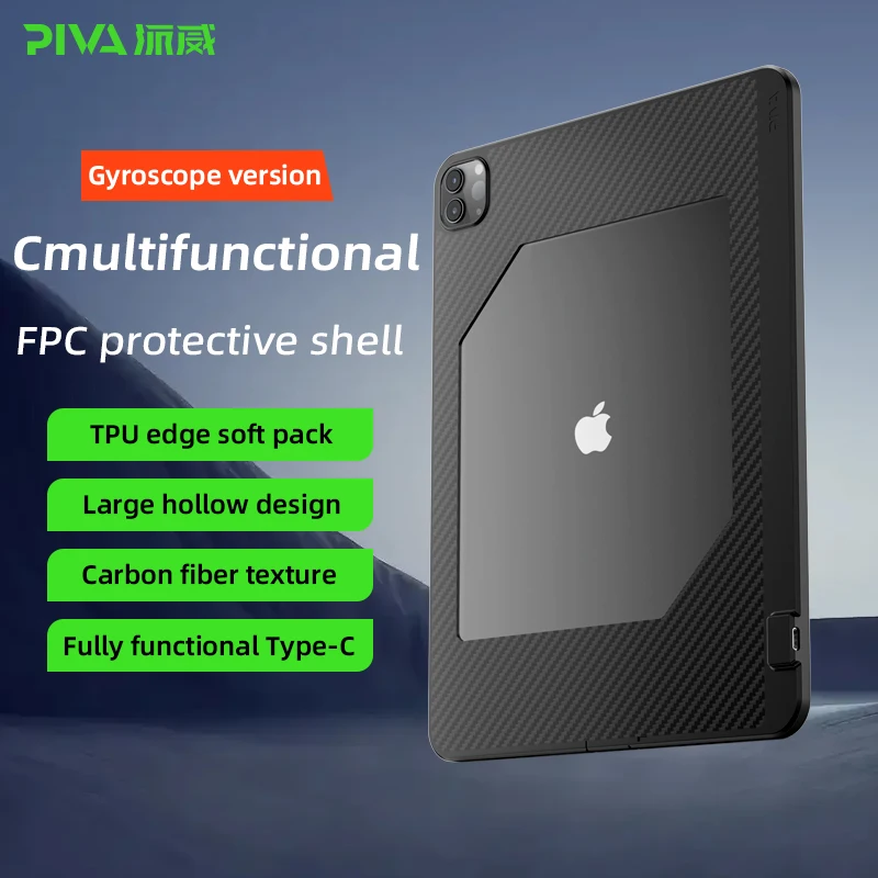 13 Inch Large Area Hollow Heat Dissipation With Tail Plug Protector TPU Soft Edges Shockproof Protection M4 Tablet Cover Case