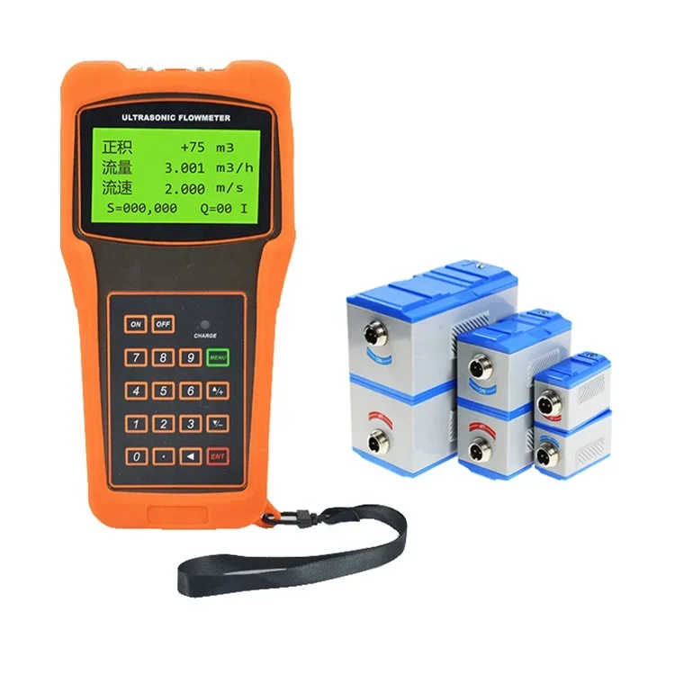 Portable clamp-on ultrasonic liquid flow meter Ultrasonic meters flowmeter