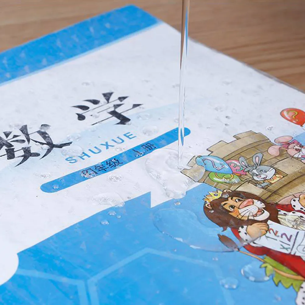 

16 шт. прозрачных самоклеящихся пластиковых водонепроницаемых защитных пленок для книг, противоскользящие обложки для учебников для школы
