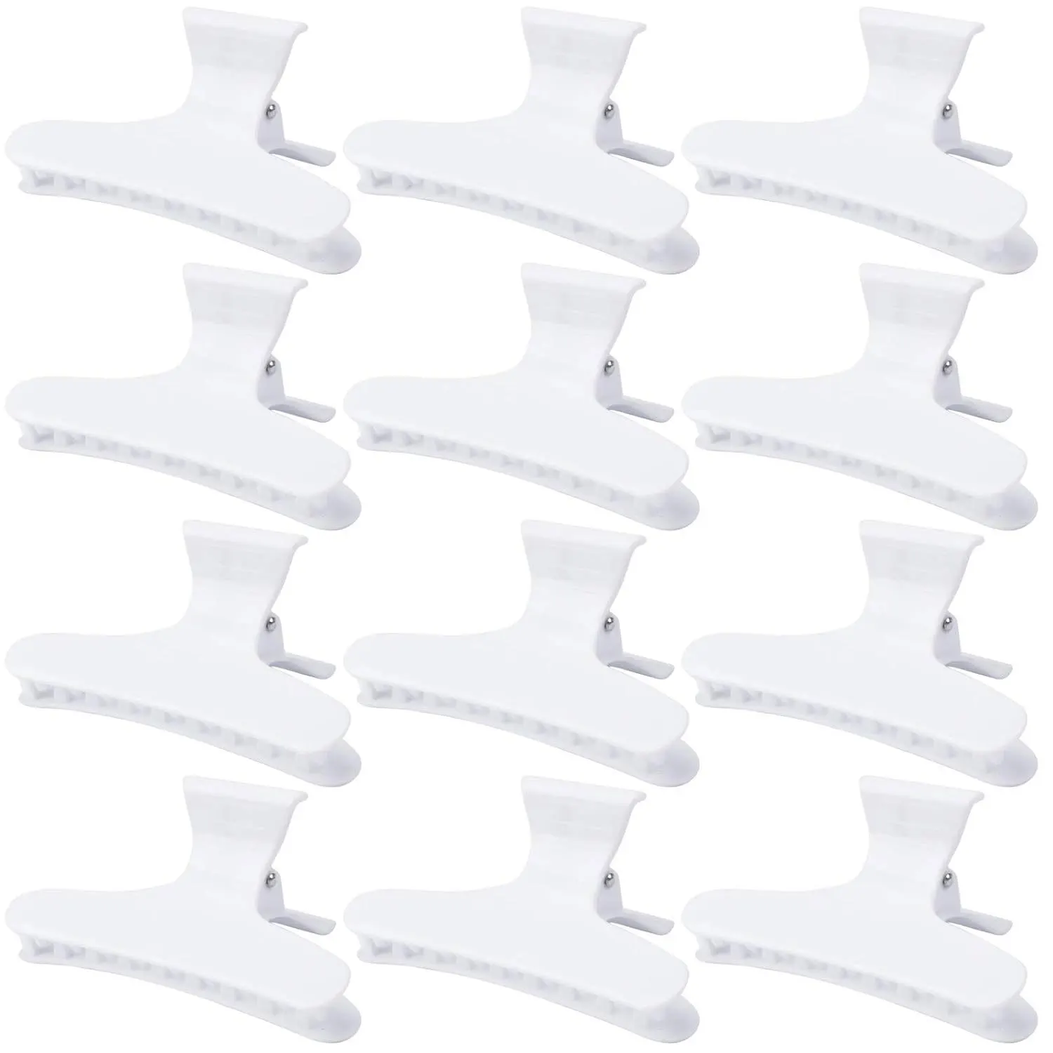 12PCS Haar Zubehör Haar Clips Partition Greifen Clip Bunte Schmetterling Clip Lange Mund Clip Haar Platte Haar Flechten Werkzeuge – Detail 1