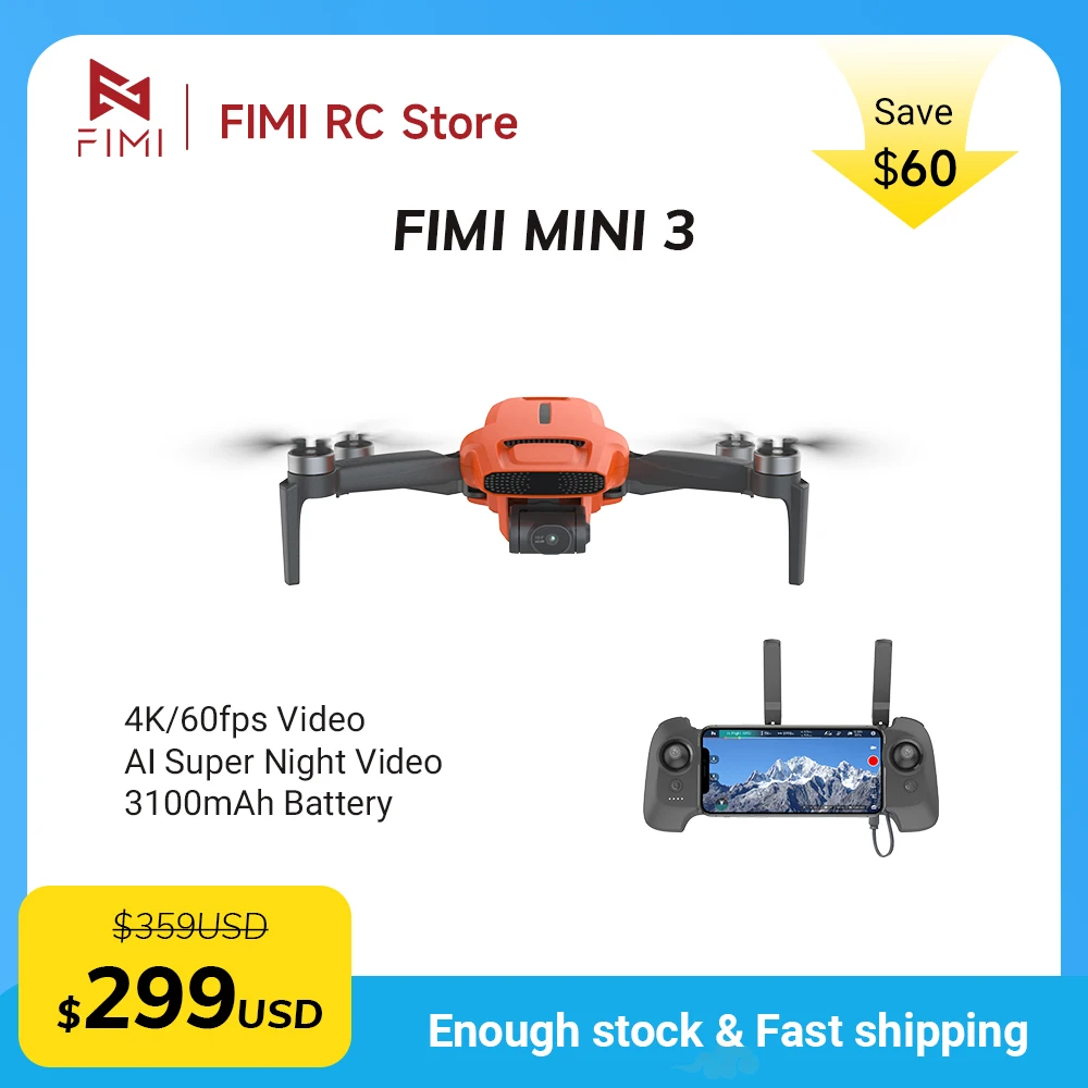 Дрон FIMI MINI 3 с камерой 4K  – обзор и цена Drone Video Production