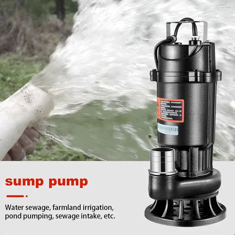 Sewage Pump Fully Automatic Toilet Rural Submersible Septic tank Agricultural Household 220v High Power Submersible Pump