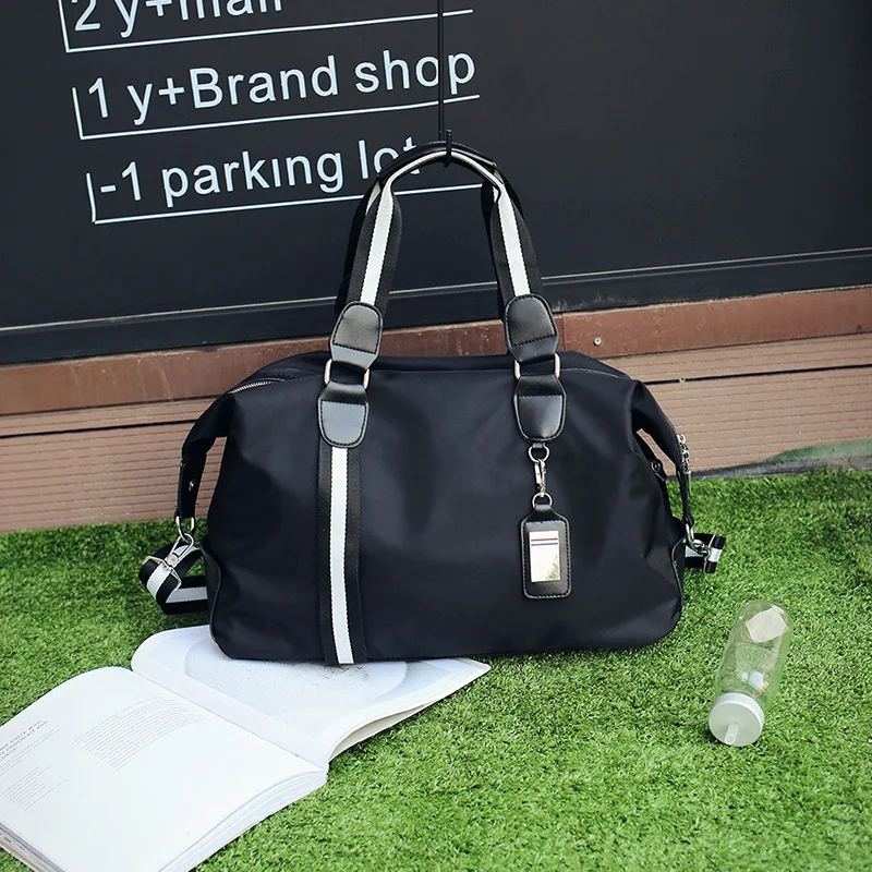 2023 New Women Men Travel Bags Fashion Striped Luggage Duffle Small Ling Bag Mochilas Deportivas