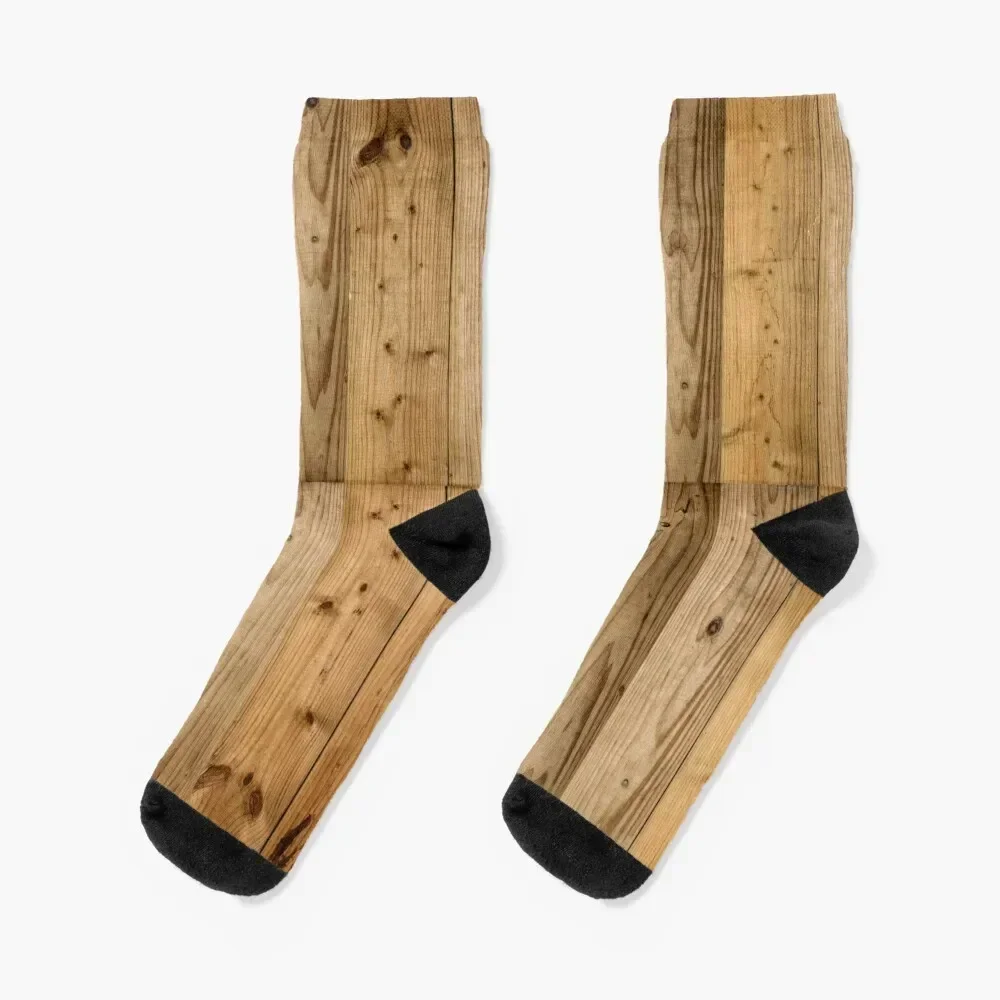 Wood Planks 6 - Dark Socks valentine gift ideas cycling winter Children's Male Socks Women's