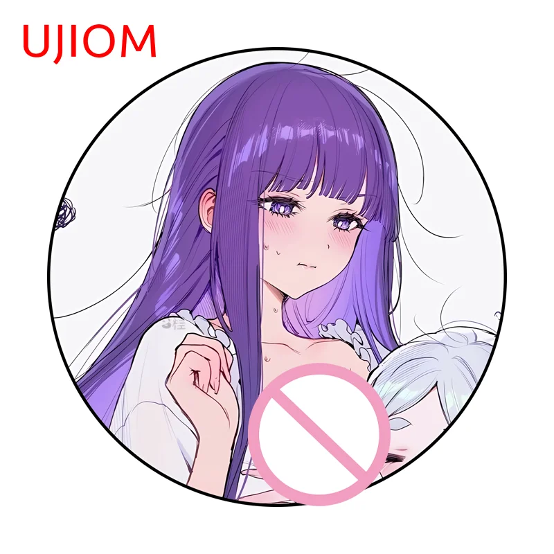 UJIOM Fern Cartoon Girl Wall Sticker Decoration Chambre Cute Fashionable Waterproof PVC Decal Suitable For Cupboard Kitchen
