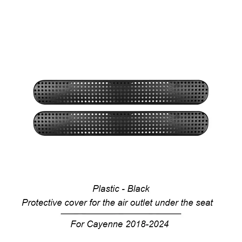 For Porsche Cayenne 2011-2017 2018-2024 Car Under Seat AC Heat Air Conditioner Duct Vent Outlet Speaker Grille Protective Cover