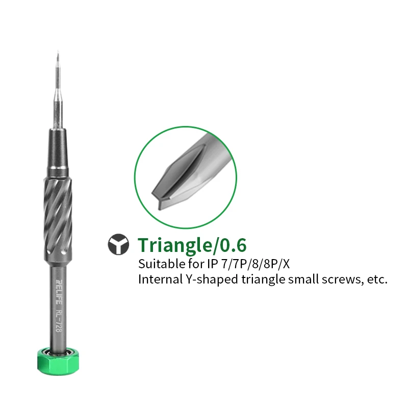 RELIFE RL-728 Mobile Phone Repair Screwdriver Strong Magnetic Ddsorption Mute Bearing S2 Steel Gun Screwdriver