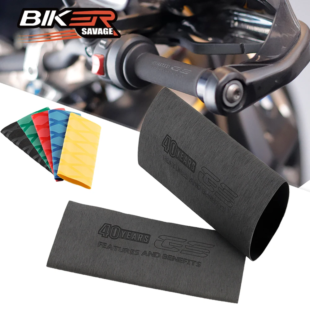 Universal Motorcycle Handlebar Grip Cover Guards Slip-on Anti Vibration For BMW R1250GS R1200GS Anti-slip Motor Handle Covers