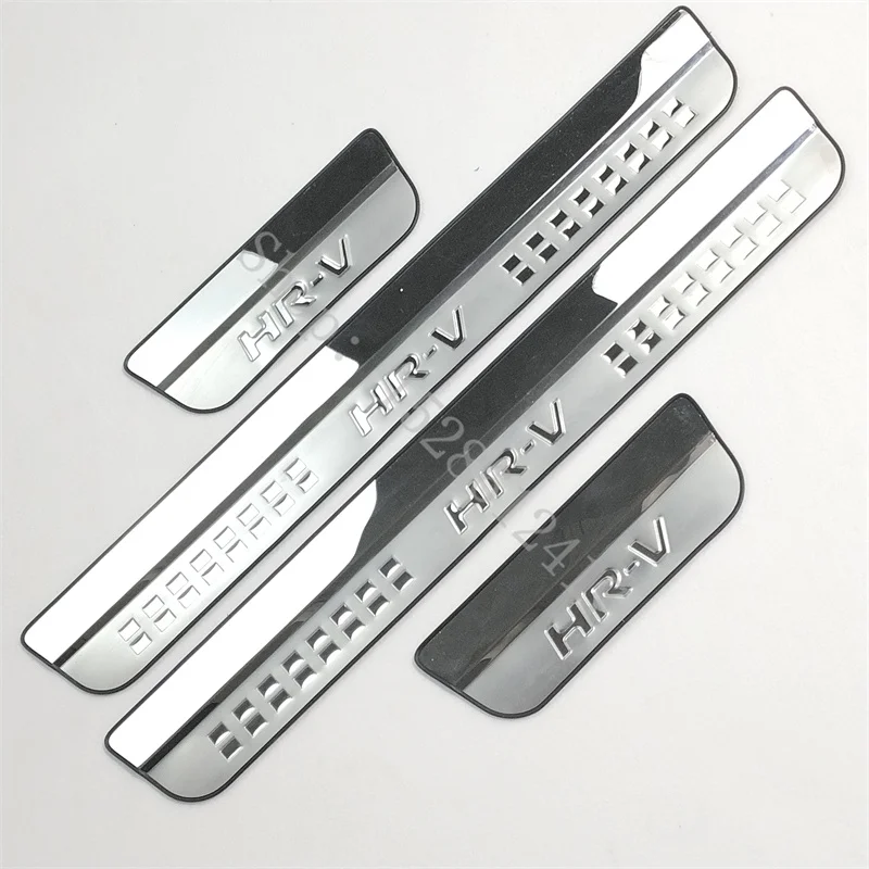 For Honda HRV HR-V Vezel 2014 2015 2016~2019 Stainless Steel Door Sill Plate Auto Pedals Protector Cover Car Accessories