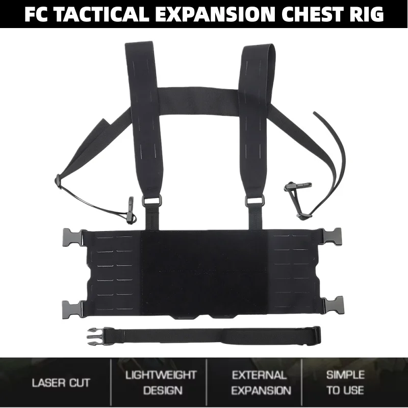FC Chest Platform Chest Rig | Expandable Gear Harness Adventure Ready Load Carrier | For Field Exploration Accessories