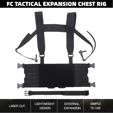 FC Chest Platform Chest Rig | Expandable Gear Harness Adventure Ready Load Carrier | For Field Exploration Accessories