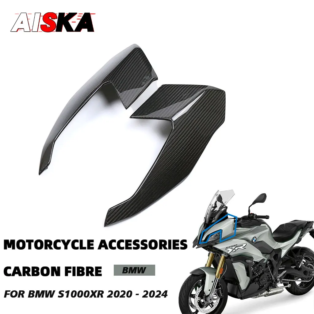 

For BMW S1000XR S1000 XR 2020 2021 2022 2023 2024 Motorcycle 3K Carbon Fiber Front Fairing Headlight Side Panels Shell Protector