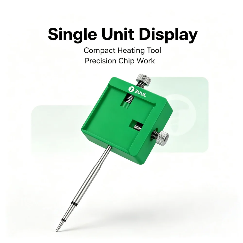 Green 2UUL Mini Chip Heating Glue Remover Station Adjustable Lock Screw Needle Locator For Cell Phone IC Repair Workshop Tool