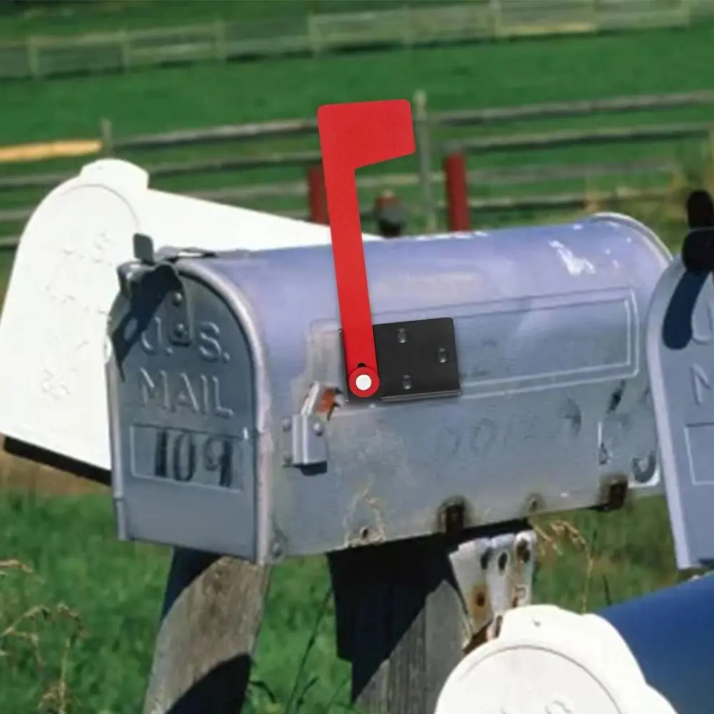 

Rustproof Mailbox Flag Replacement Kit High Temperature Plating Coldproof Mailbox Flag Gravitational Design Sturdy