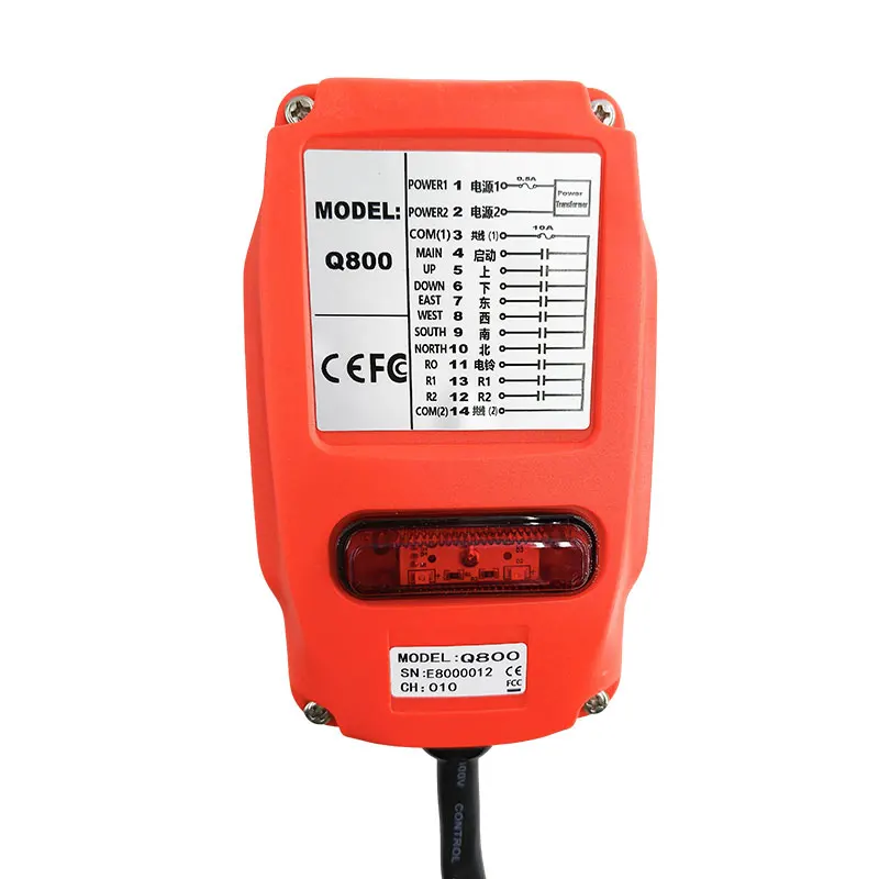 New Q800 8 Keys Single Speed Industrial Wireless Radio Crane Remote Control Switches Hoist Track Crane Lift Controller view 3