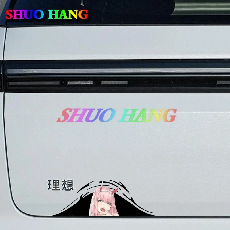 Body Sticker BS066 DARLING In The FRANXX Zero Two Sticker Anime Decal Trunk Windows 3D Vinyl Accessories Bumper Cover Scratches