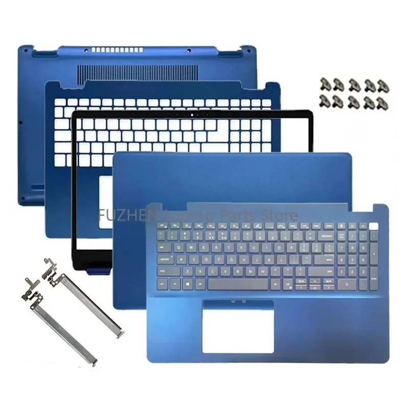 

For Inspiron 5584 Laptop LCD Back Cover/Front Frame/Palm Pad Keyboard/Bottom Cover/Hinge Blue