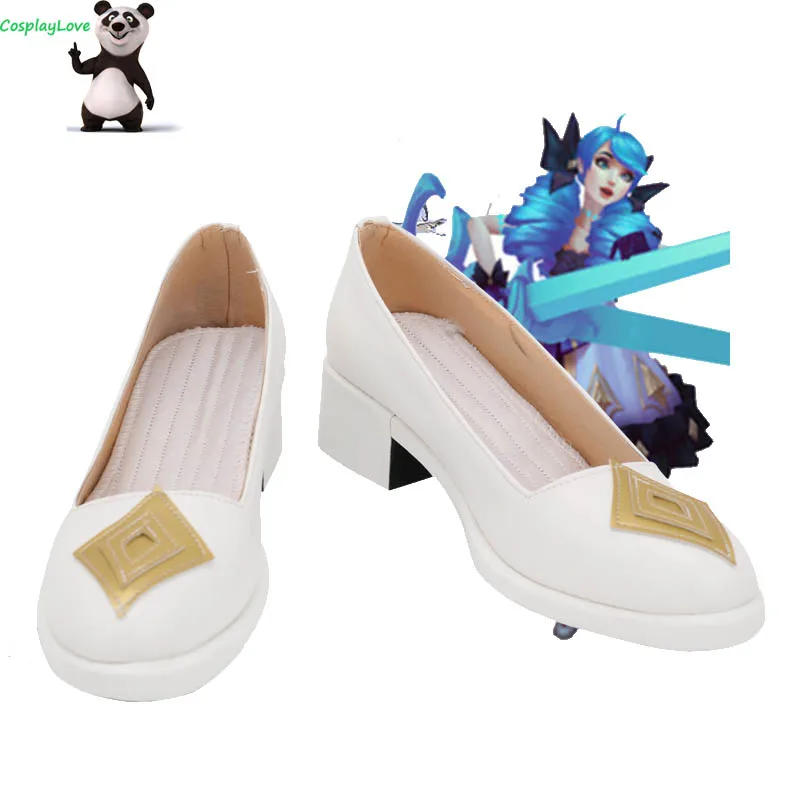 

КосплейLove LOL Game The Hallowed Seamstress Gwen, белые туфли для косплея, длинные кожаные сапоги на заказ