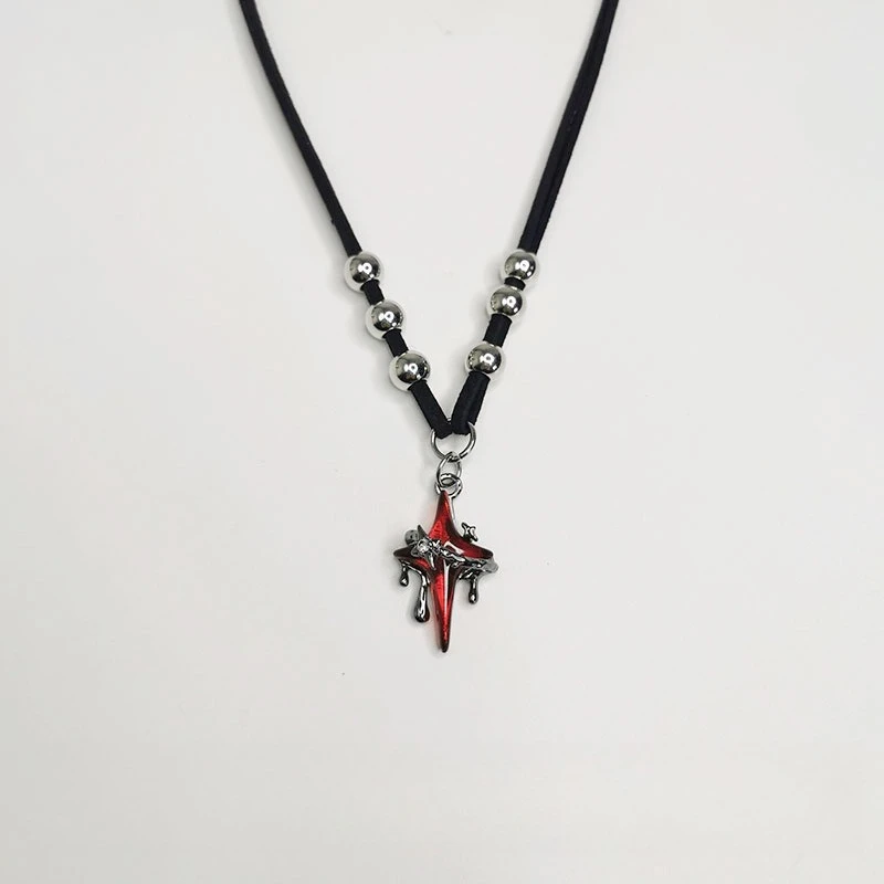 

Vento escuro liquefeito brilhante masculino colar hip-hop colar suéter cadeia miniature design alta sensual cadeia feminina