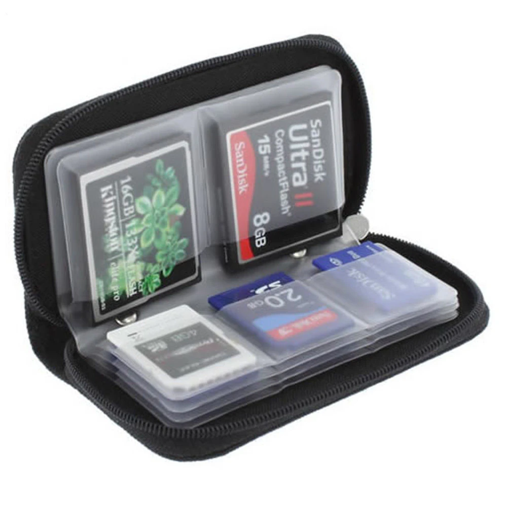 1PC New Hot Fashion Memory Card Storage Carrying Pouch Case Holder Wallet for SD SDHC MMC MicroSD Mini Card Storage Bags