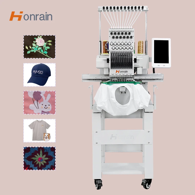Multi Needle Embroidery Machine Computerized Embroidery Machinery for T-shirt Hat High Quality Clothing Embroidery Machine
