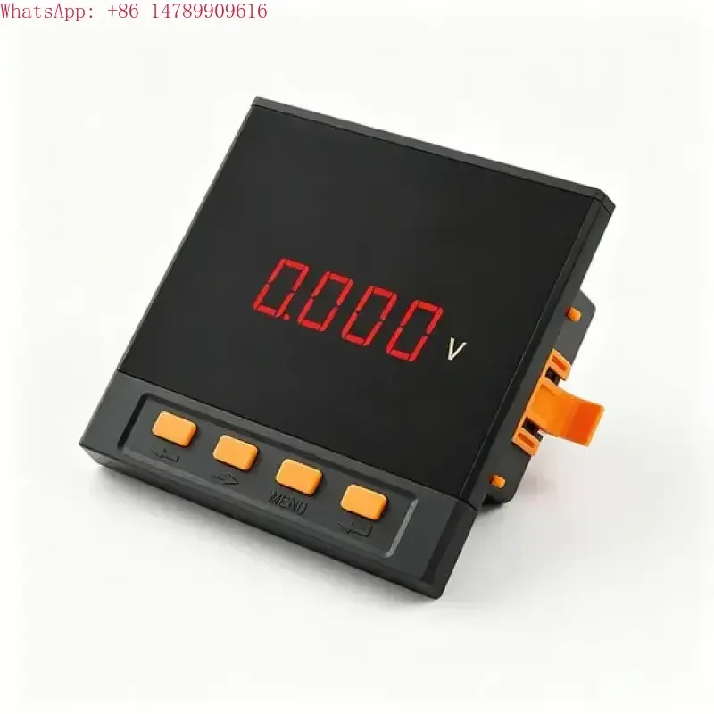 Customizable Waterproof LED ScreenDigital Single Phase Voltage Meter Programmable Ratio DisplaySuitable For Any Setting