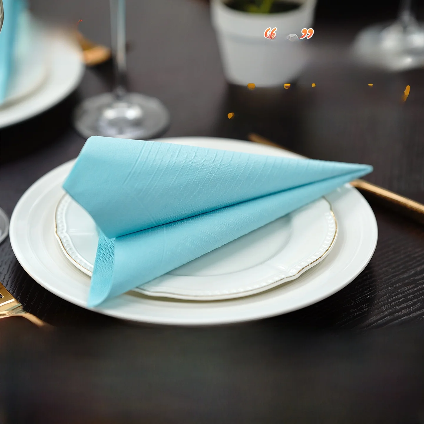 

Оригинальные плотные бумажные салфетки Duni для свадеб, банкетов, ресторанов, европейских обеденных столов