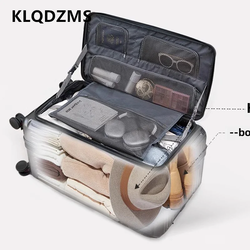 KLQDZMS ABS+PC Suitcase Large Capacity Trolley Case 20 Inch Boarding Box 24