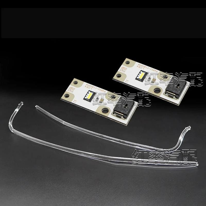 Für VW Skoda Octavia 2015 2016 2017 Auto-Scheinwerfer DRL-Röhrenchips Acryl-Lichtleiterstreifen DRL-Streifenplatte NEU