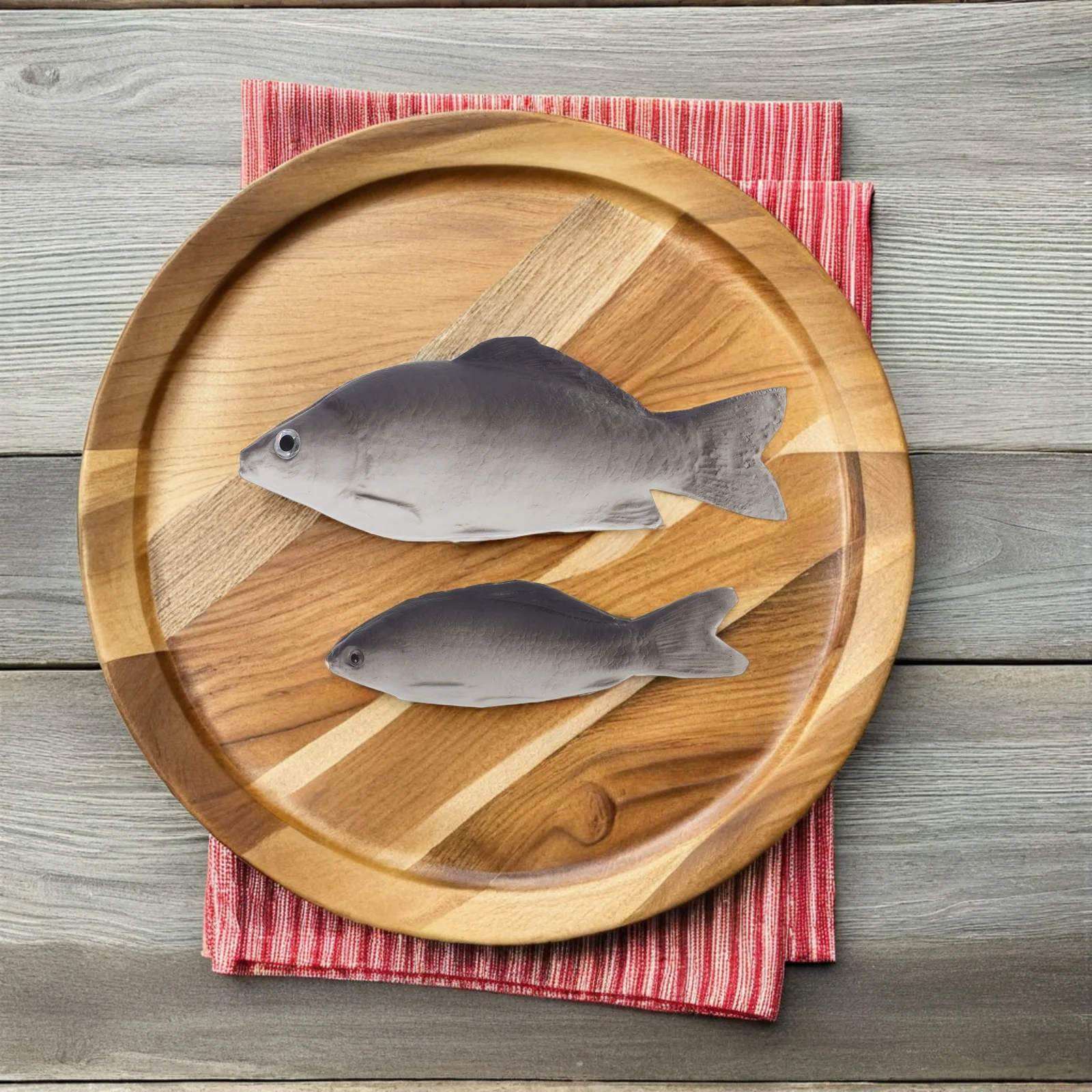 

4 Pcs Simulated Fish Prop Set Fake Artificial Fishtank Accessories Pu Food for Kitchen