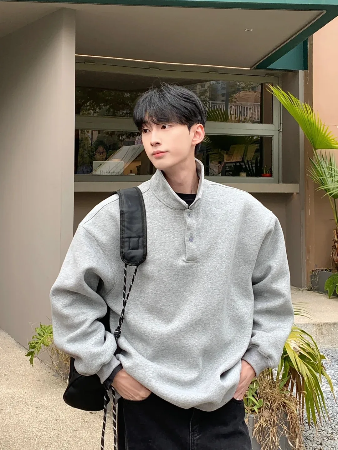 

Белая толстовка с открытым воротником для мужчин, весенняя, в американском ретро-стиле, крутая, высококачественная, базовый слой