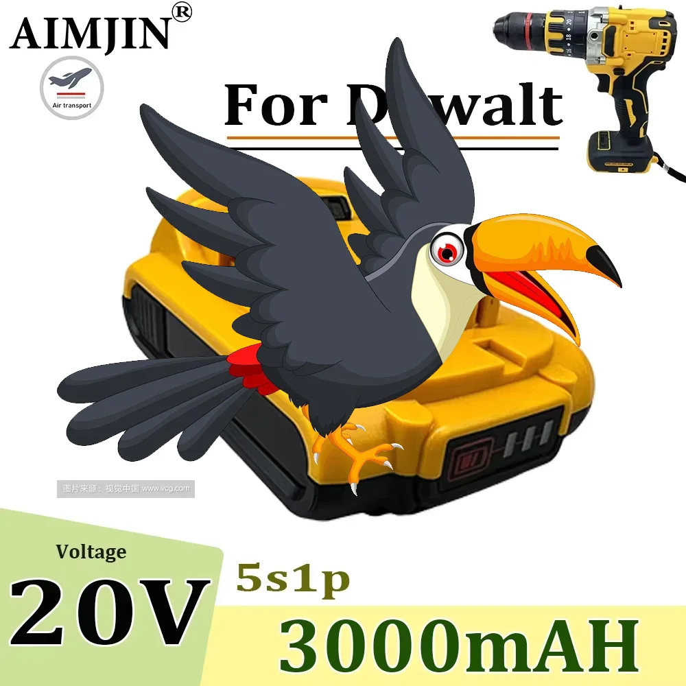 

DCB200 20V Battery Compatible with Dewalt power Tools 20V 3.0Ah rechargeable electric tool Lithium batteries 3000mAh