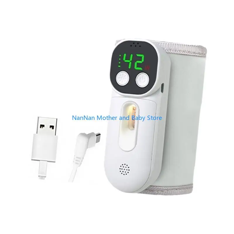 غطاء تسخين حليب الأطفال اللاسلكي سريع التسخين، بطارية محمولة 10000 مللي أمبير في الساعة #3
