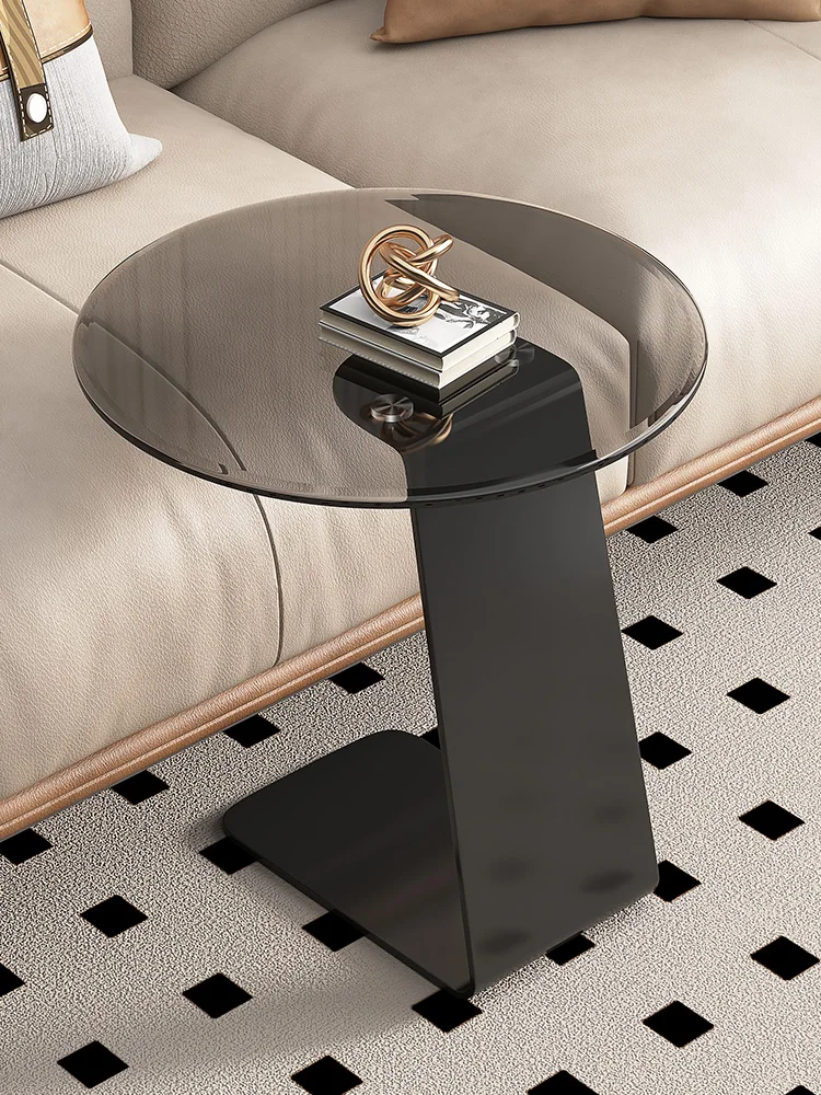 

Cream style coffee table, living room, home luxury, small apartment, creative small table, Changhong tempered