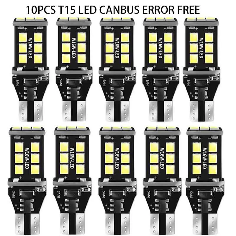 

10X W16W T15 Canbus LED Reverse Light For Opel Insignia A B Meriva Agila Ampera Antara Astra J K Cascada Corsa F Mokka Grandland