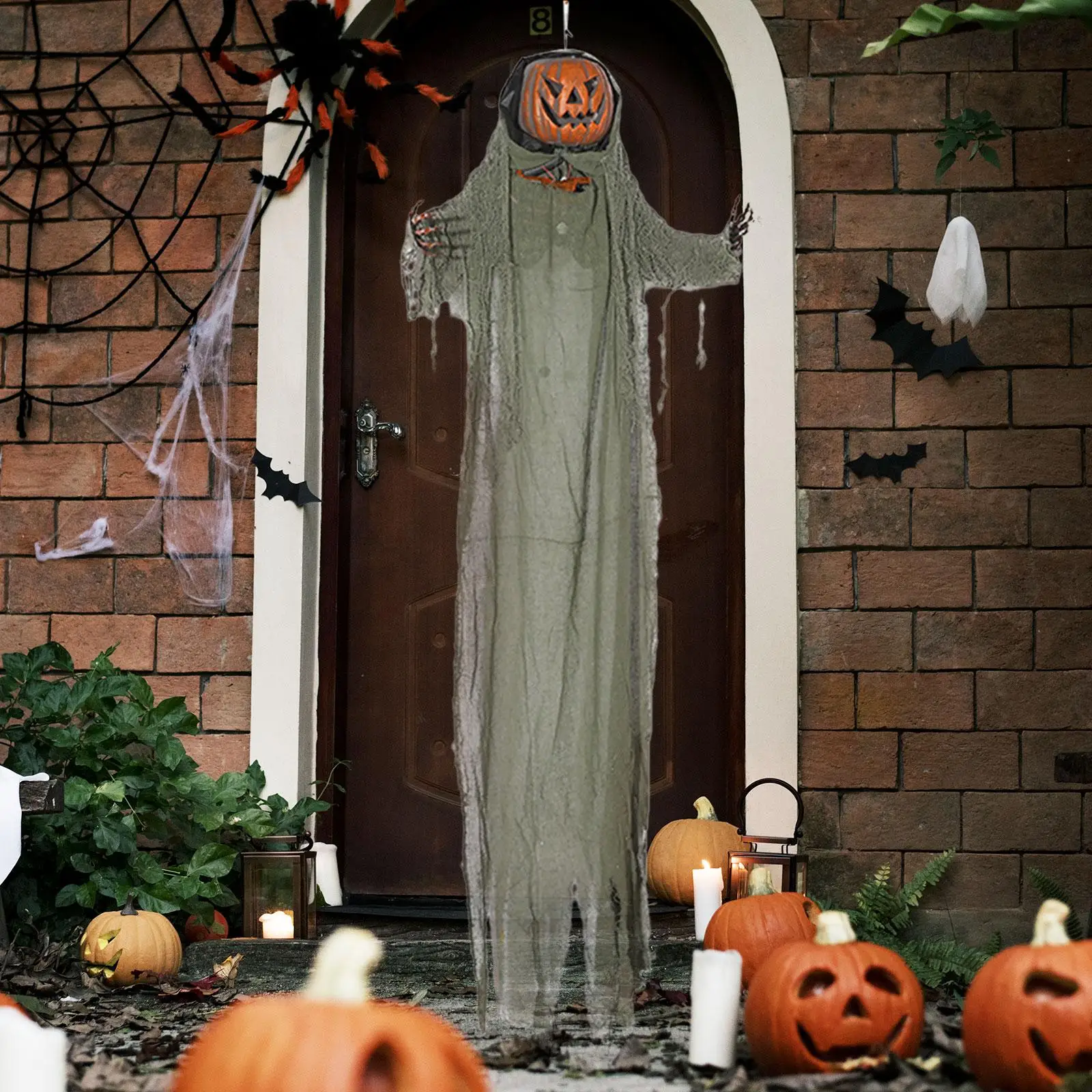 

Украшение для Хэллоуина в виде подвесной тыквы