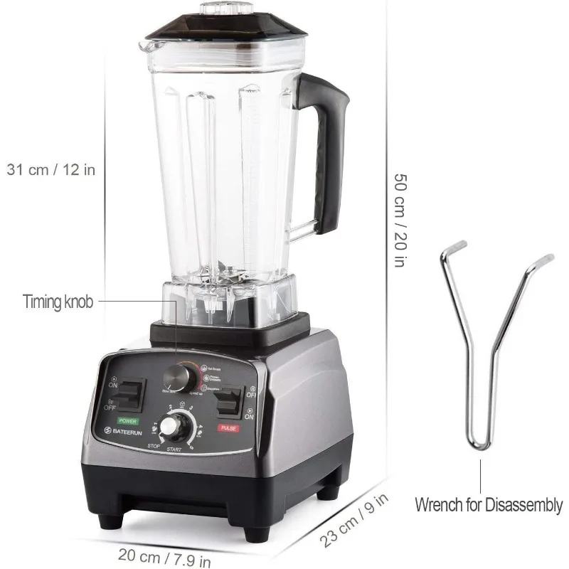 Blender Professional Countertop Blender,2200W High Speed Smoothie Blender for Shakes and Smoothies,commercial blender with Timer