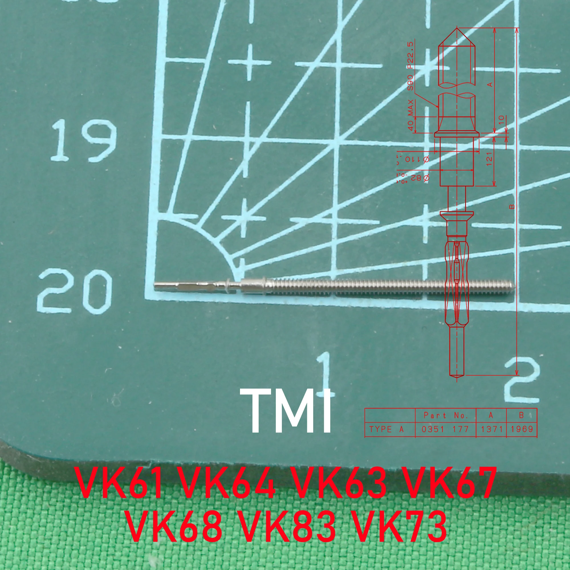 VK Series stem VK63 stem VK64 stem VK61 stem VK67 stem VK68 stem VK83 stem VK73 stem VK63A stem VK64A stem Setting stem Kit Fit