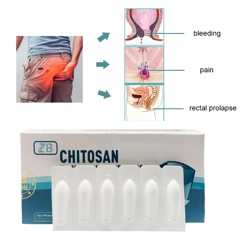 12pcs Anorectal Suppository Improve Bleeding Caused By Internal Hemorrhoids And Mixed Hemorrhoids Relieve The Pain Of Falling