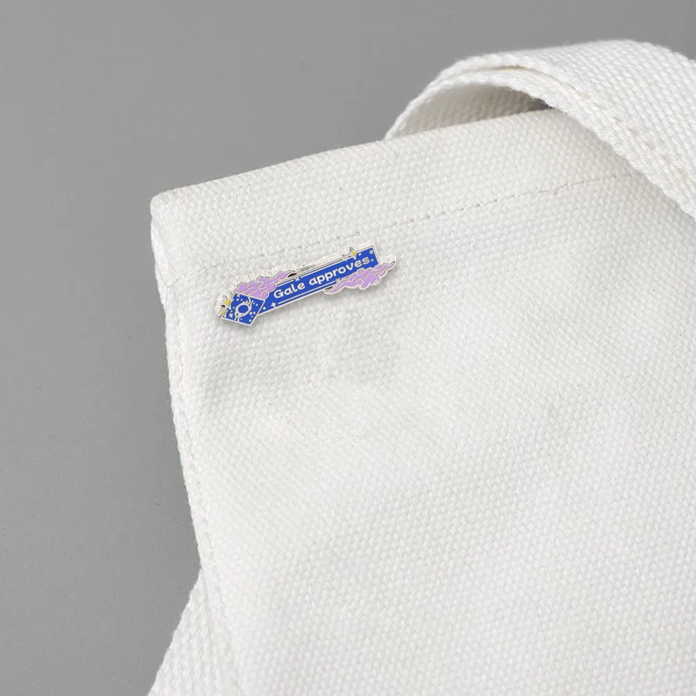 Gale Approves Brosche, Fantasy-Spiel-inspirierte Emaille-Pin, Magischer Zauberer, Sternen-Abzeichen, Gamer-Cosplay-Kostüm, Rucksack-Accessoire – Detail 5