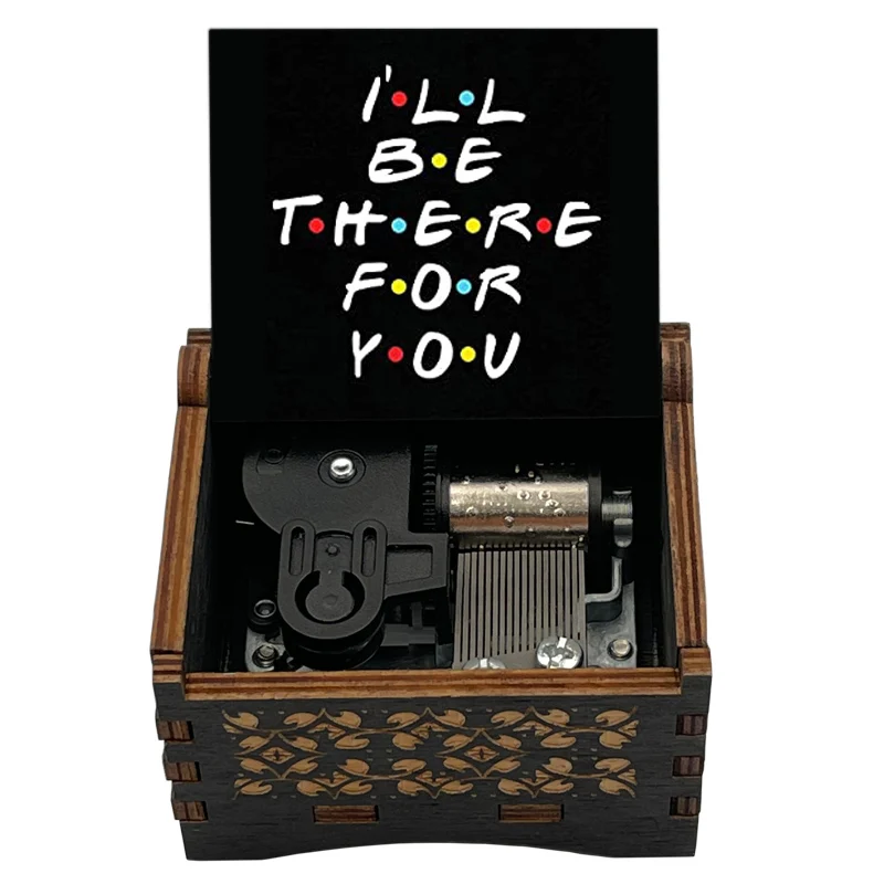 TV Dramas Friends Opening Song《I'll Be There For You》Adapted 18-Tone Music Box Home Accessories Ornaments Family Party Gift