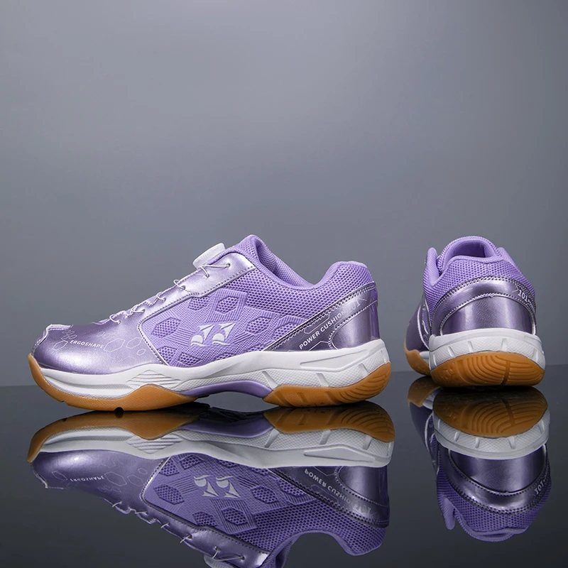 Chaussures de badminton légères et respirantes avec boucle pivotante, antidérapantes, chaussures de sport professionnelles pour le tennis, pour des performances optimales
