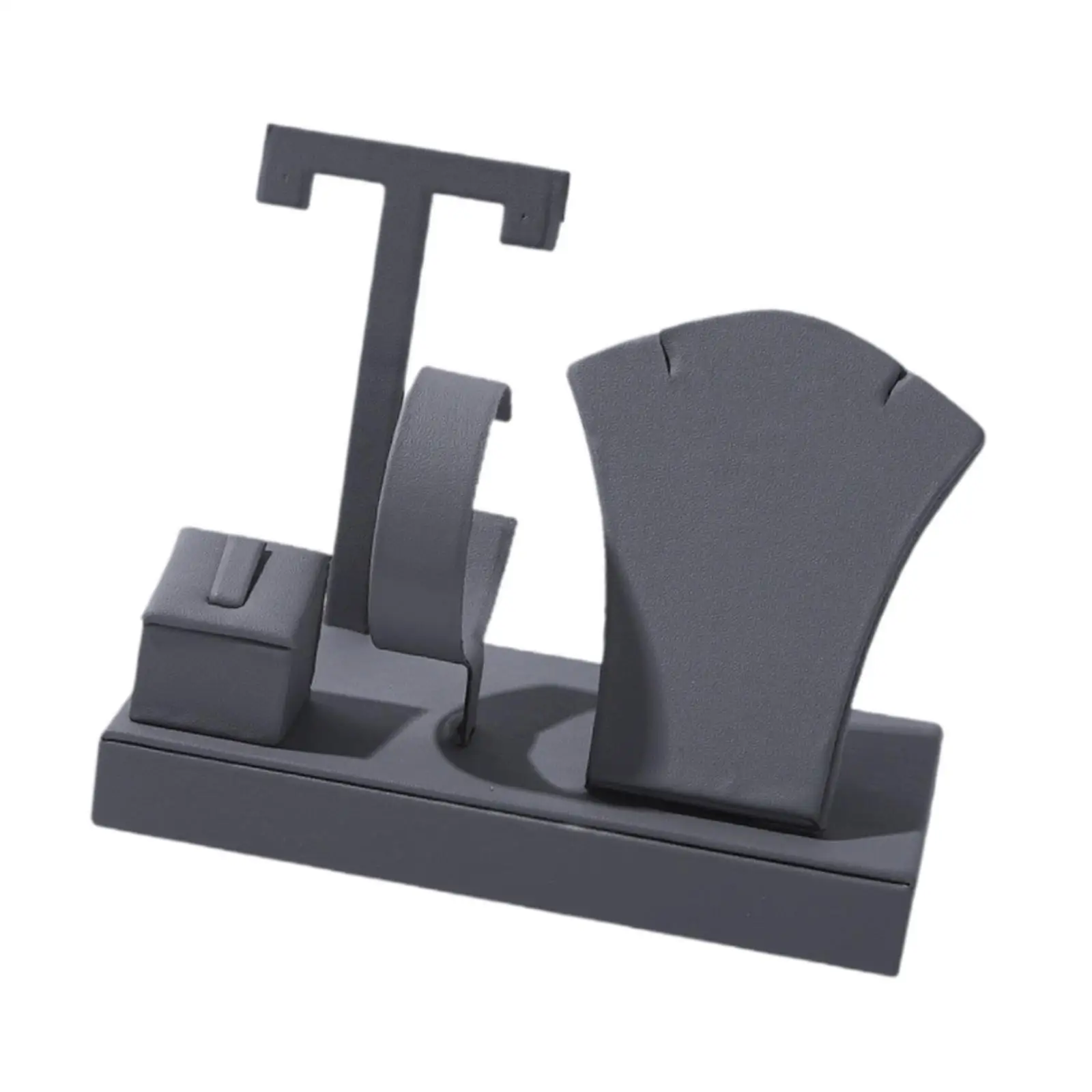 Jewelry Display Set, PU Leather Necklace Display Stand, Bracelet Organizer for Home Store Trade Show