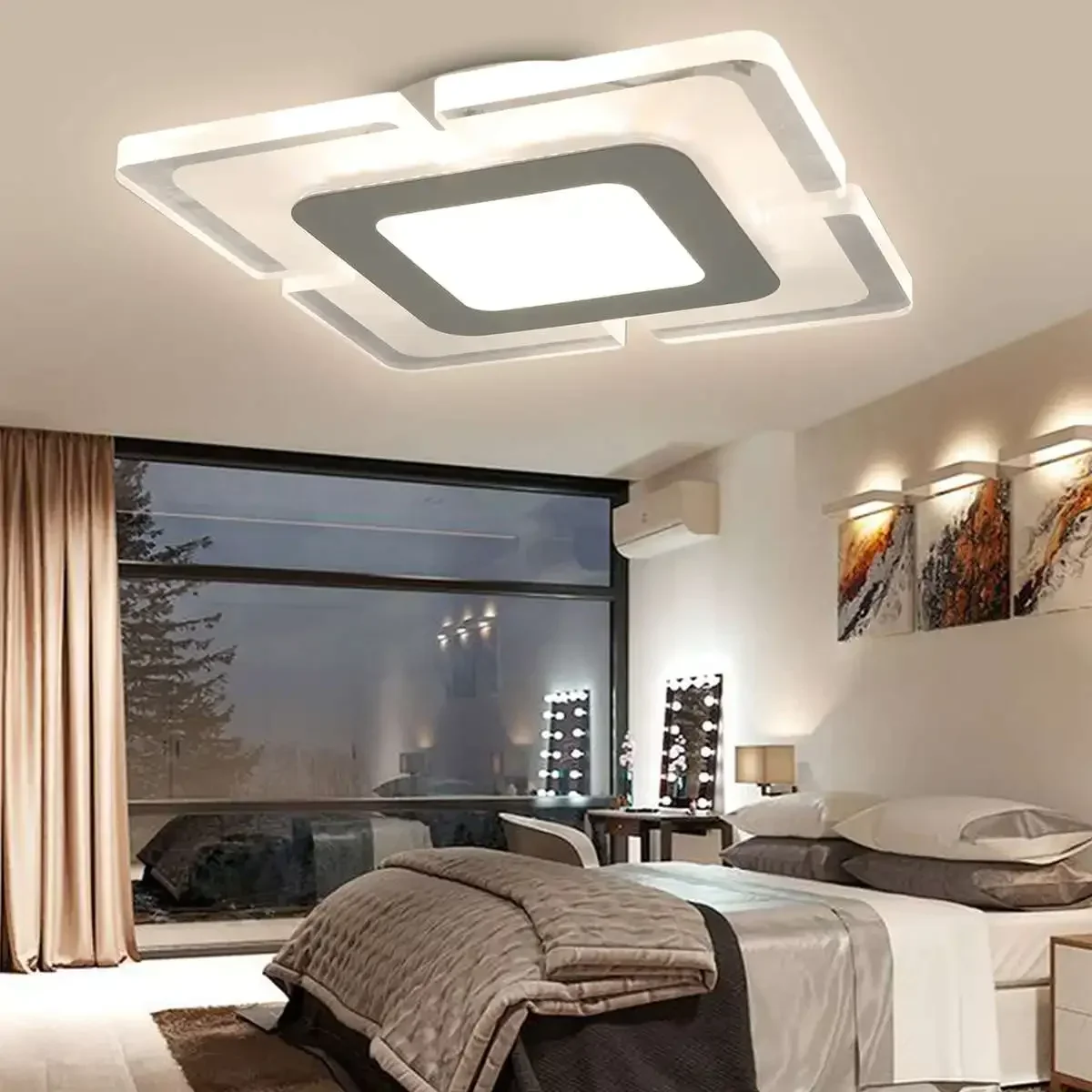 

20W LED Ceiling Light Home Chandelier Modern Led Ceiling Chandelier Lamp 110V-240V Home Lighting For Living Room Kitchen Bedroom